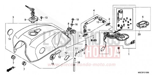 FUEL TANK/FUEL PUMP CB1100AD de 2013